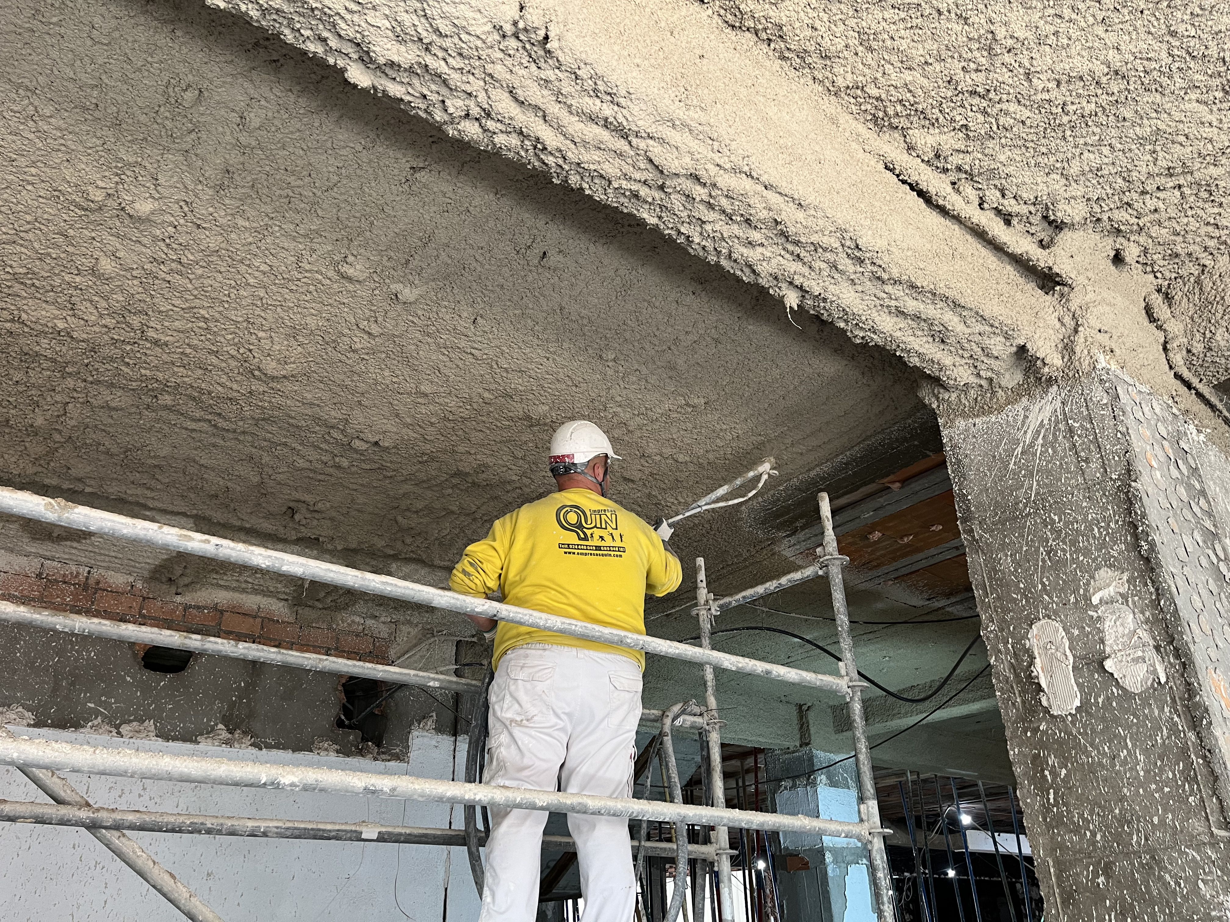 Proteccion pasiva contra el fuego con mortero en Hotel Lisboa